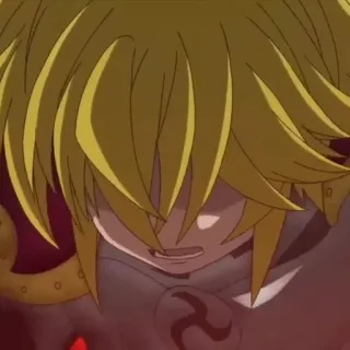 🥠 Meliodas Seven Deadly Sins アニメ, メリオダス, 七つの大罪, 怒り, キャラクター whatsapp sticker