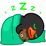 😴 ZZZ dormir, sono, zzz, desenho animado, fofo telegram sticker