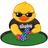 😎 Duck Tonplay duck, poker, casino, gambling, chips, tonplay, cool, sunglasses telegram sticker