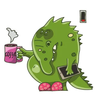 Крокодил Радзивилл :: @gerbova whatsapp stickers