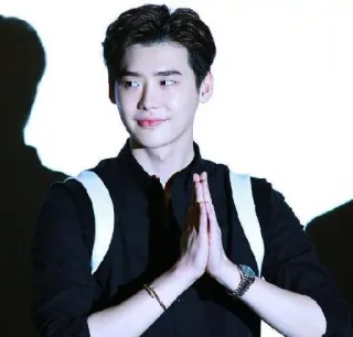 🙏 attore, uomo, celebrità, modello, Lee Jong Suk, coreano, maschio telegram sticker