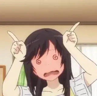 🌈 Anime, Cartoon, Schockiert, Desorientiert, Lustig, Meme whatsapp sticker