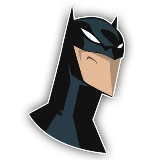 🤨 Batman แบทแมน, ซูเปอร์ฮีโร่, การ์ตูน, นักสืบ, ก็อตแธม telegram sticker