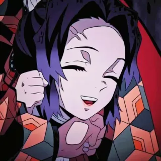 🌟 Shinobu Kocho Demon Slayer 애니메이션, 귀멸의 칼날, 코쵸우 시노부, 만화, 캐릭터, 미소 telegram sticker