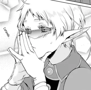 😎 Corando... Anime, Manga, Elf, Brille, Anime Charakter, Manga Charakter telegram sticker