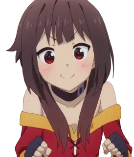 😳 Megumin Konosuba Anime, Manga, Megumin, Konosuba, mignon, kawaii, fille anime whatsapp sticker