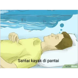 😥 Santai kayak di pantai リラックス, ビーチ, トロピカル, 夢, バケーション, レジャー, 穏やか telegram sticker