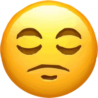 😓 Emoji, Gesicht, Geschlossene Augen, Meditation, Ruhe, Friedlich whatsapp sticker