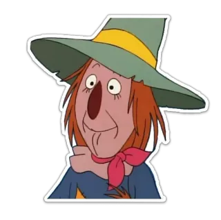 🤐 Scarecrow The Wizard of Oz strach na wróble, czarnoksiężnik z oz, postać, kreskówka telegram sticker