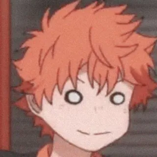 😶 Hinata Shoyo Haikyuu!! anime, Haikyuu!!, Hinata Shoyo, funny, reaction, cartoon telegram sticker