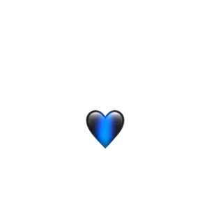 💙 сердце, любовь, синий, эмодзи telegram sticker
