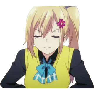 😐 Gadis anime, Marah, Kesal, Ekspresi, Kartun telegram sticker