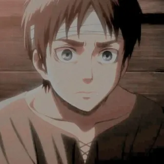 ⛓ Eren Yeager Attack on Titan Anime, Manga, Eren, L'Attacco dei Giganti, Personaggio anime telegram sticker