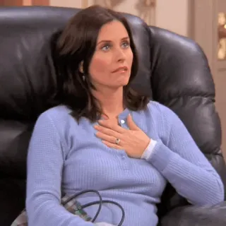❤️ Monica Geller Friends Monica Geller, Friends, Sitcom, Série TV, Courteney Cox, Années 90, Télévision telegram sticker