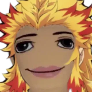 🪨 Kyojuro Rengoku Demon Slayer Anime, Personnage, Manga, Kyojuro Rengoku, Demon Slayer telegram sticker