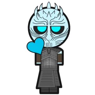 😘 Night King Game of Thrones Fantasy, Personnage, Roi de la Nuit, Game of Thrones, Série TV, Glace, Hiver whatsapp sticker