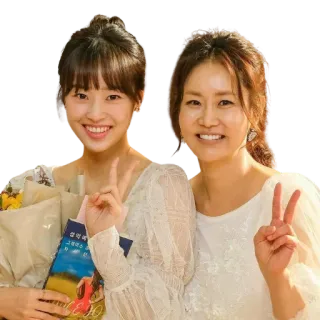 ✌️ 솔악산 그랜드호텔 frauen, lächeln, familie, korea whatsapp sticker