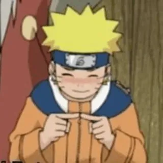 🦊 Naruto anime, kreskówka, postać, naruto, uśmiechnięty, słodki telegram sticker
