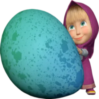 🥚 Masha Masha and the Bear kartun, Masha, Masha dan Beruang, acara anak-anak, animasi telegram sticker