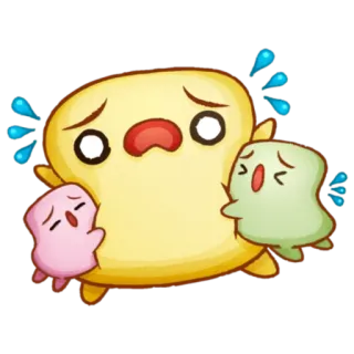 😰 ร้องไห้, เศร้า, อารมณ์, การ์ตูน, ตัวละคร telegram sticker