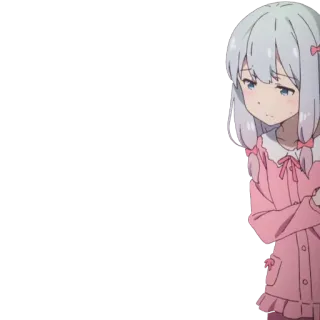 ✨ anime, girl, sad, cute, sagiri, waifu, kawaii telegram sticker