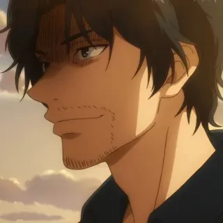 🙂 Anime, Mann, Porträt, Gesichtsausdruck, Charakter telegram sticker