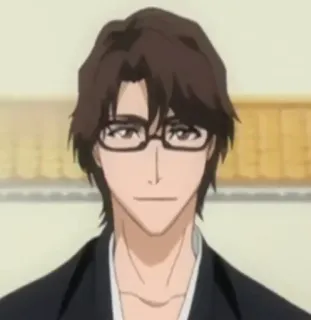 😶 Sosuke Aizen Bleach anime, glasses, character, bleach telegram sticker