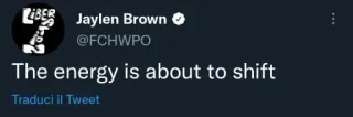 🔥 Jaylen Brown The energy is about to shift energie, wechsel, zitat, twitter whatsapp sticker