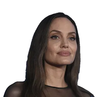 😒 Angelina Jolie attrice, celebrità, ritratto, donna telegram sticker