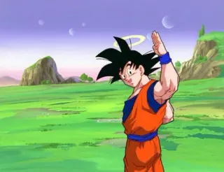 🙂 Goku Dragon Ball อนิเมะ, โกคู, ดราก้อนบอล, ฮาโล whatsapp sticker