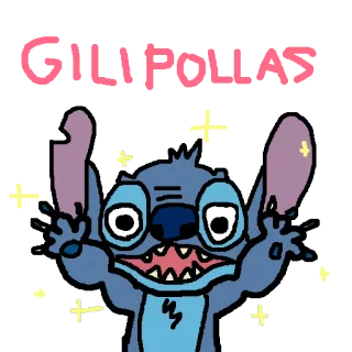 🖕 Stitch CHILL POLLAS stitch, disney, cartoni animati, offensivo, slang telegram sticker