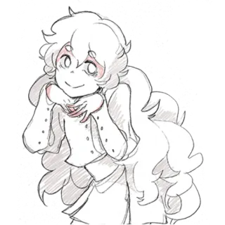 😇 personnage, dessin animé, art, dessin, croquis telegram sticker
