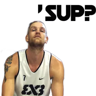 😺 SUP? Basketbal, Atleet, Man, Sport, Persoon telegram sticker