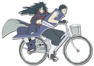 🚵 Madara Naruto Anime, Xe đạp, Hài hước, Nhân vật, Hoạt hình telegram sticker