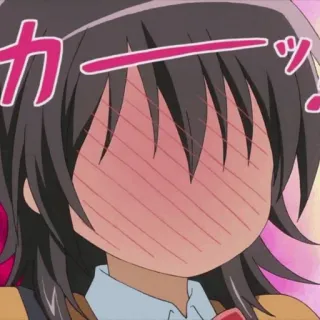 🎀 カーッ! Anime, Manga, Erröten, Süß, Kawaii, Verlegen telegram sticker