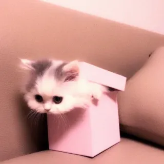 🐈 cat, kitten, box, cute, pet, animal telegram sticker