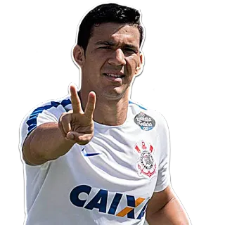 ✌ Futbolista, Deportes, Signo de paz, Atleta, Jugador de fútbol whatsapp sticker