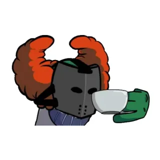 ☕️ Tricky Madness Combat clown, horreur, masque, madness combat, zombie, thé telegram sticker