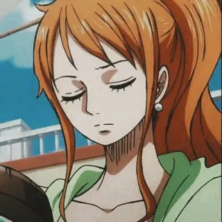 🍊 Nami One Piece 애니메이션, 원피스, 나미, 해적, 만화 telegram sticker