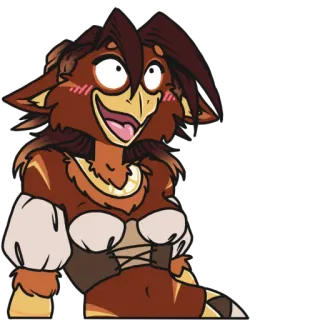 😳 fictional anthropomorphic creature telegram sticker
