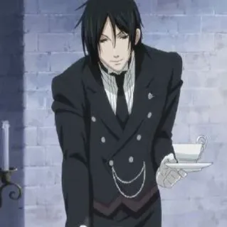 🔌 Sebastian Michaelis Black Butler อนิเมะ, มังงะ, พ่อบ้าน, ปีศาจ, เซบาสเตียน, เซบาสเตียน มิคาเอลิส, แบล็กบัตเลอร์ telegram sticker