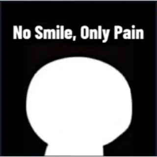 🥲 No Smile, Only Pain pain, sad, meme, humor, no smile telegram sticker
