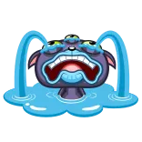 😭 menangis, sedih, air mata, kartun, binatang, kucing telegram sticker
