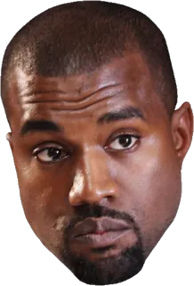😤 Kanye West rapper, musicista, cantante, faccia, ritratto telegram sticker