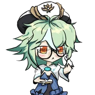 😔 Sucrose Genshin Impact Anime, Jeu vidéo, Mignon, Genshin Impact, Sucrose, Personnage whatsapp sticker