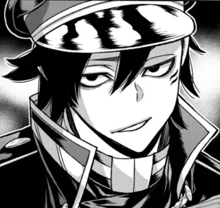 😉 Anime, Manga, Retrato, Personaje, Monocromo, Sombrero telegram sticker