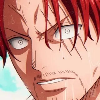 😠 Shanks One Piece アニメ, ワンピース, シャンクス, 赤髪のシャンクス telegram sticker