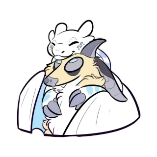 ❤ dragon, mignon, dessin animé, fantaisie, animal, autocollant, blanc, clair telegram sticker