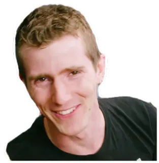 😁 사람, 남자, 인물 사진, 미소, 리누스, 유튜버, 기술 telegram sticker