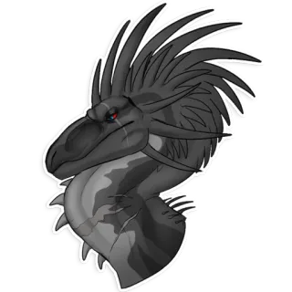 🙁 dragon, fantasy, creature, reptile, art telegram sticker